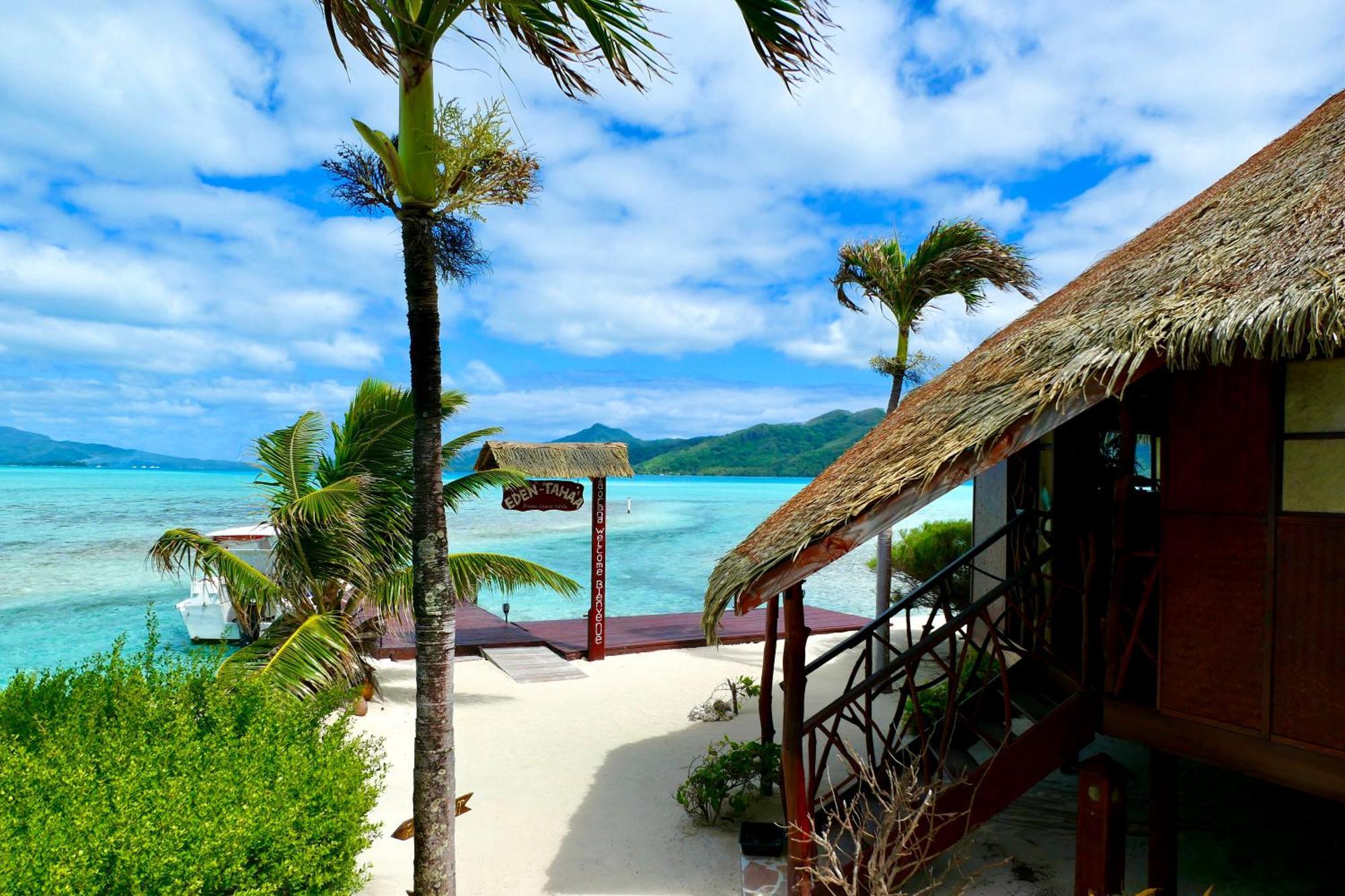Hotel Eden Private Island Tahaa Patio  Esterno foto