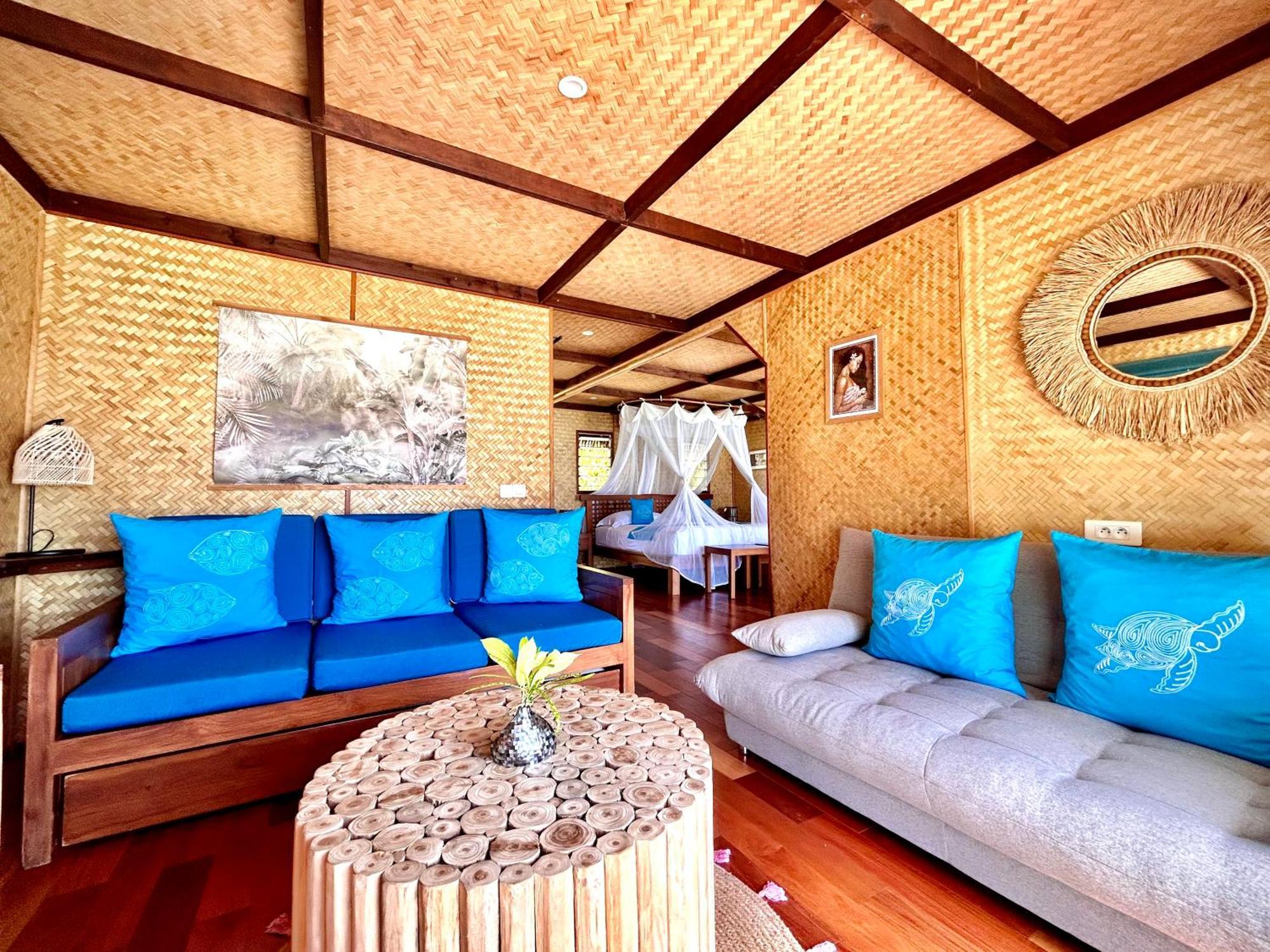 Hotel Eden Private Island Tahaa Patio  Esterno foto