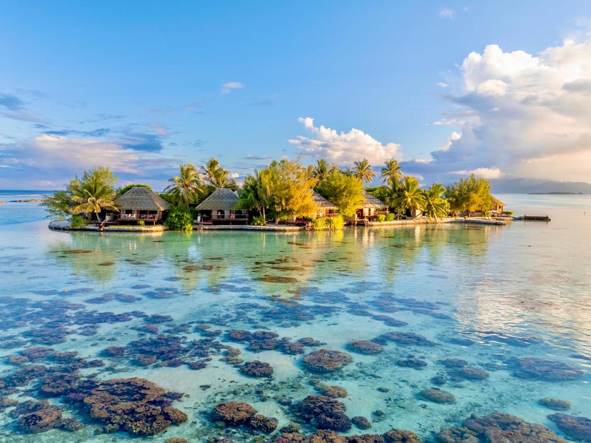 Hotel Eden Private Island Tahaa Patio  Esterno foto