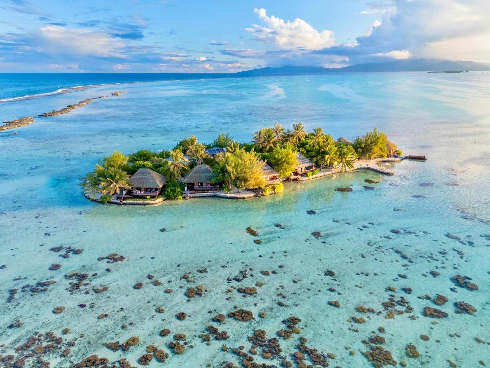 Hotel Eden Private Island Tahaa Patio  Esterno foto