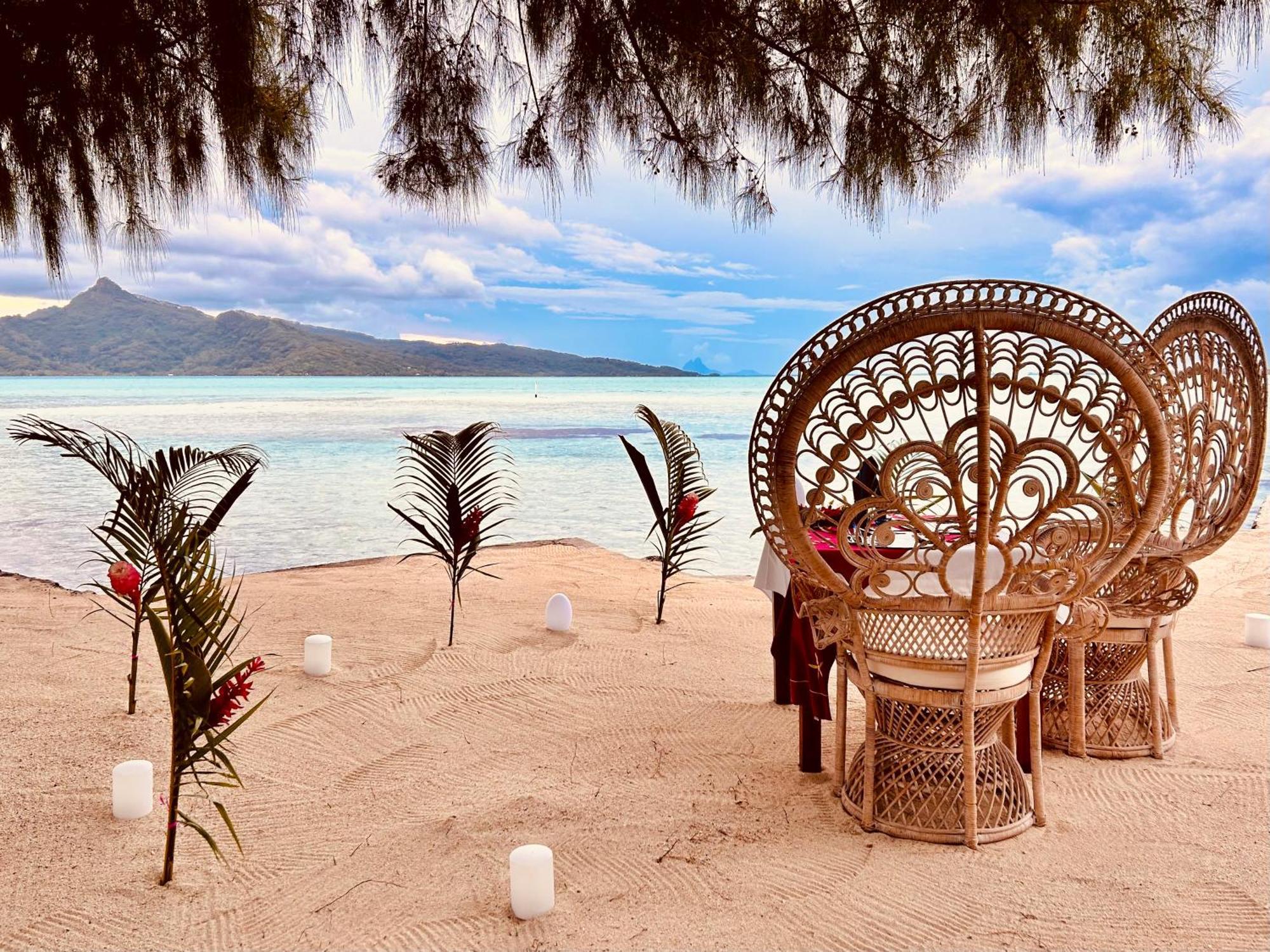 Hotel Eden Private Island Tahaa Patio  Esterno foto