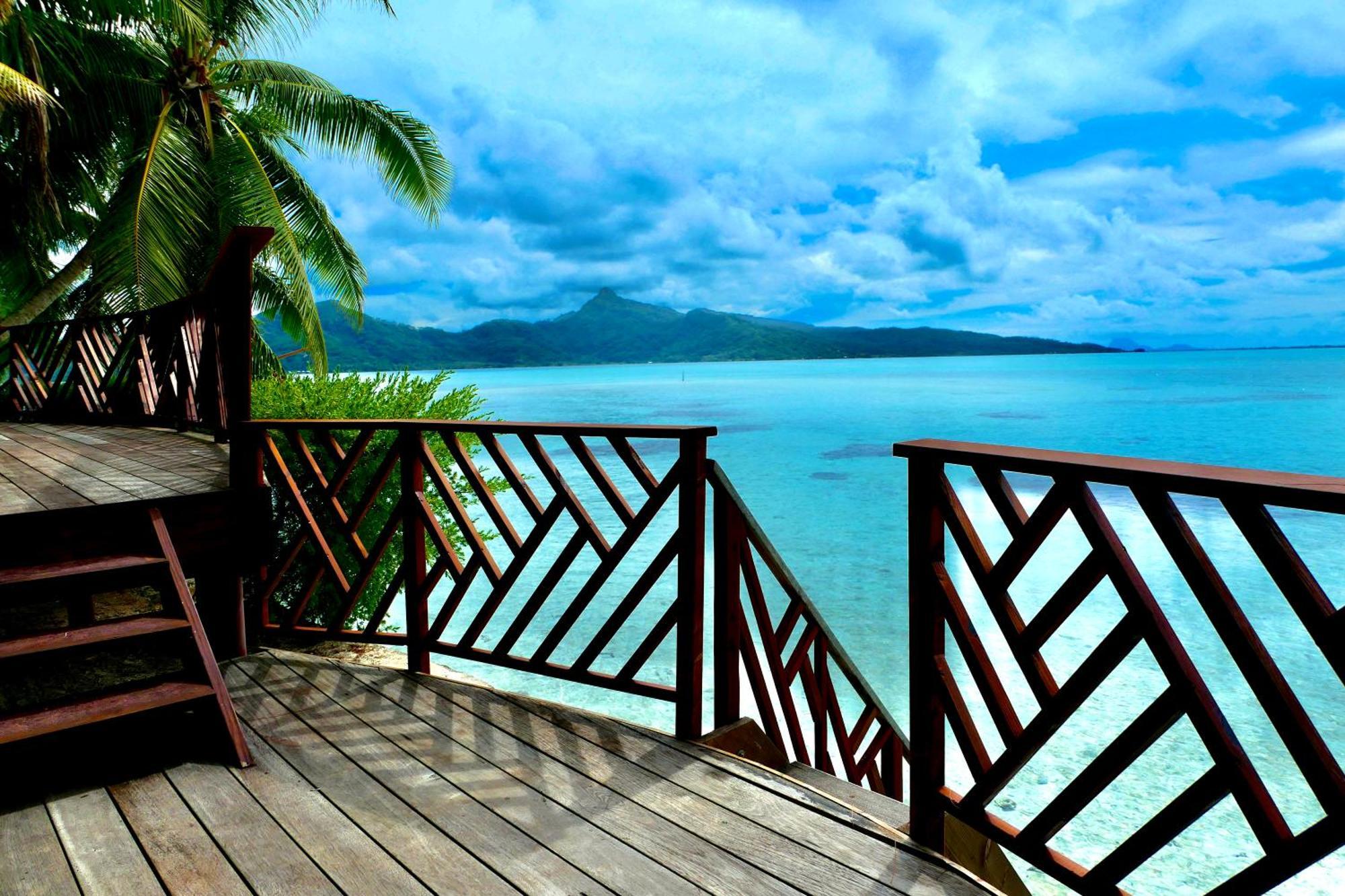 Hotel Eden Private Island Tahaa Patio  Esterno foto