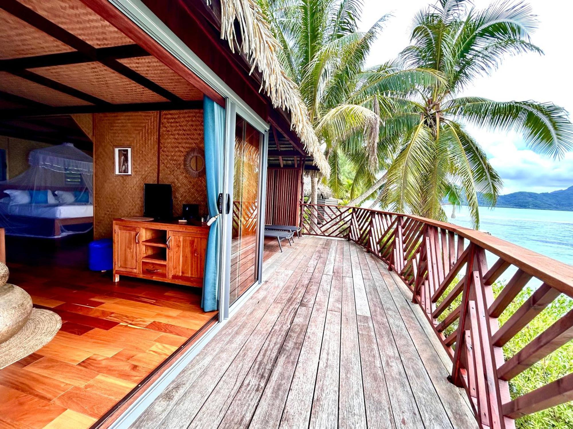 Hotel Eden Private Island Tahaa Patio  Esterno foto