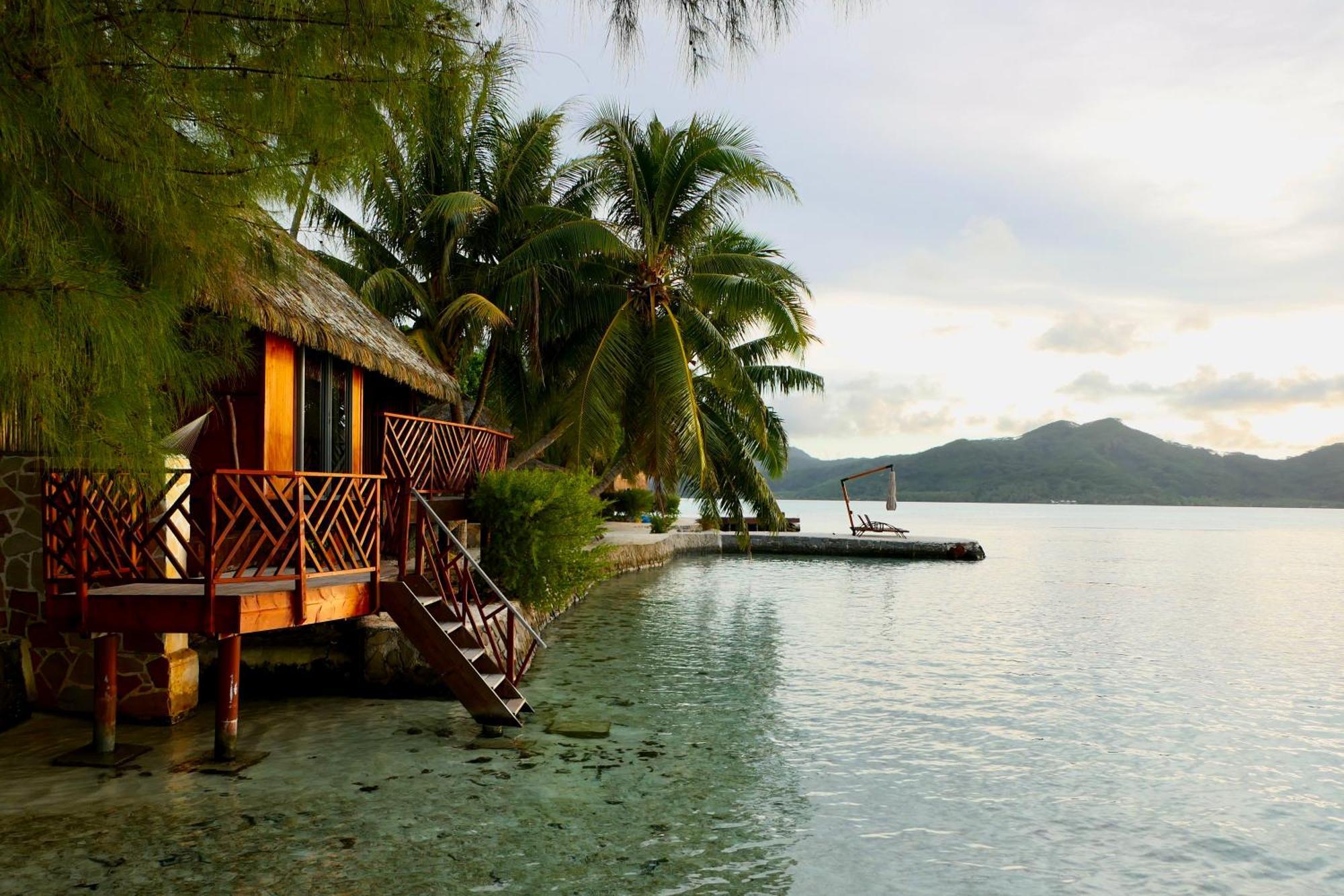 Hotel Eden Private Island Tahaa Patio  Esterno foto