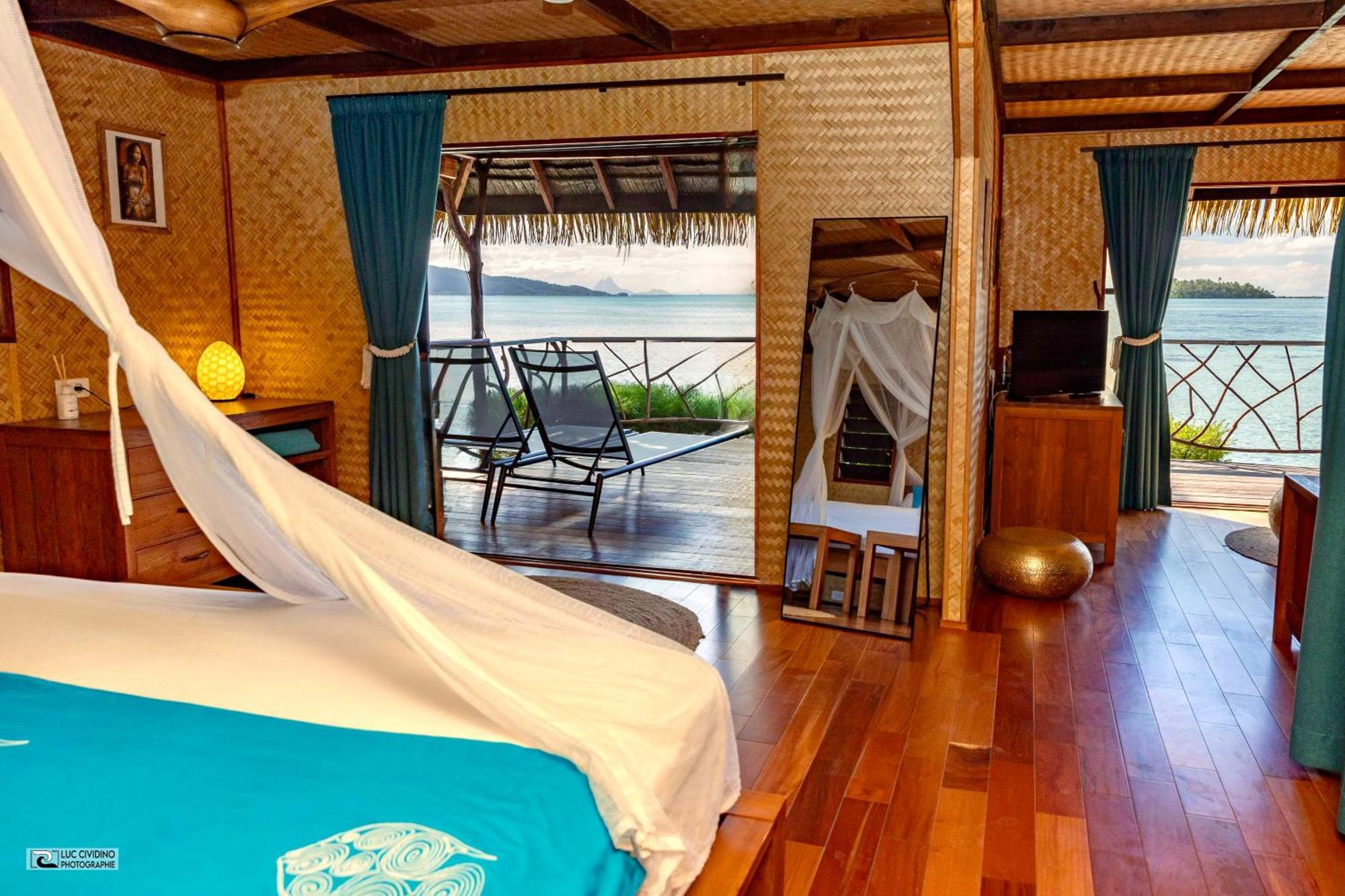 Hotel Eden Private Island Tahaa Patio  Esterno foto